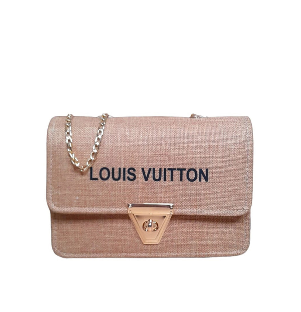 burlap hand bag