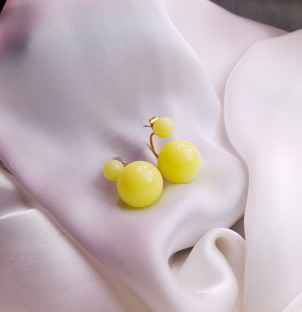 MARBLE GREEN EARRINGS