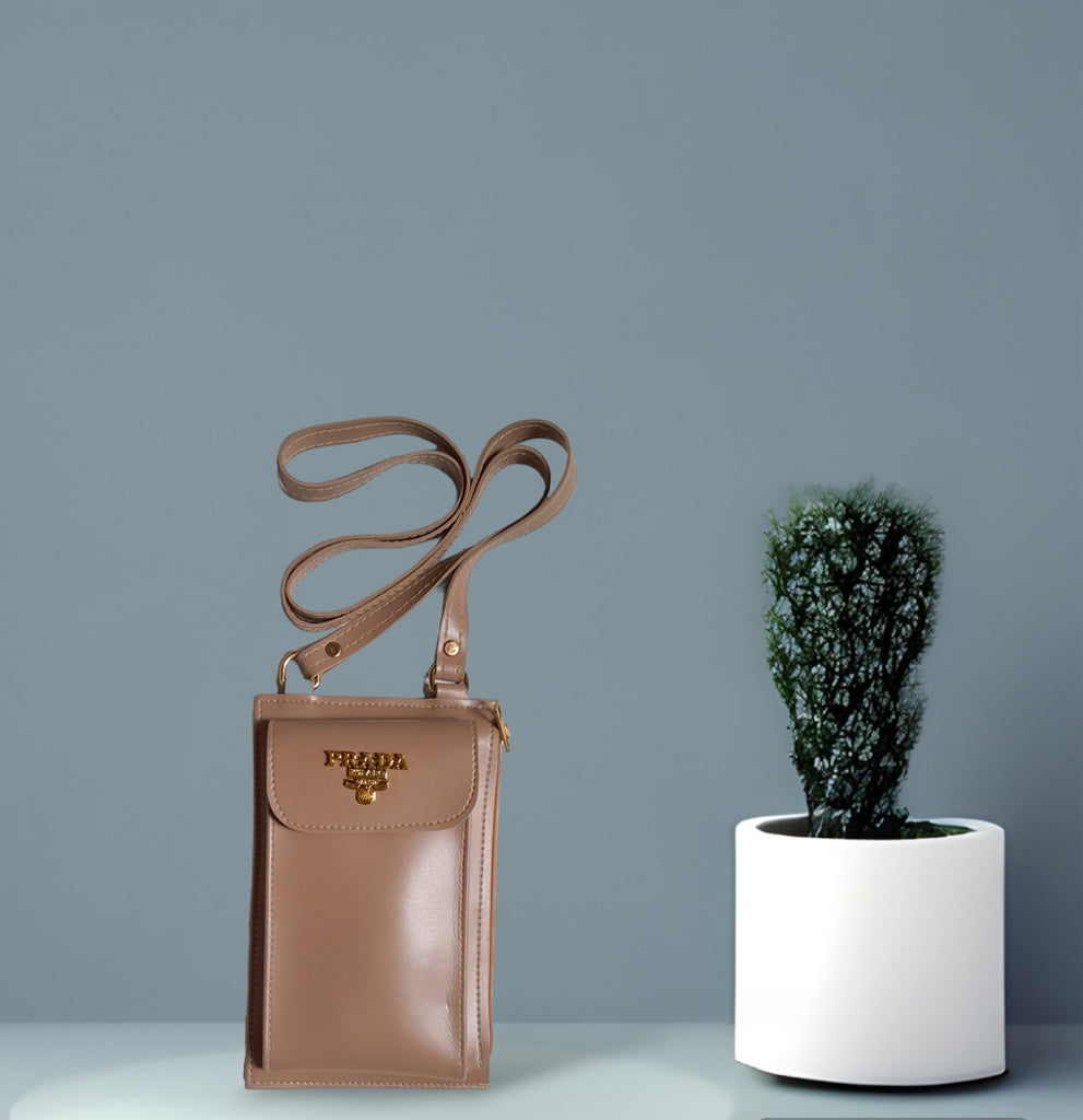 Beige Mobile Pouch