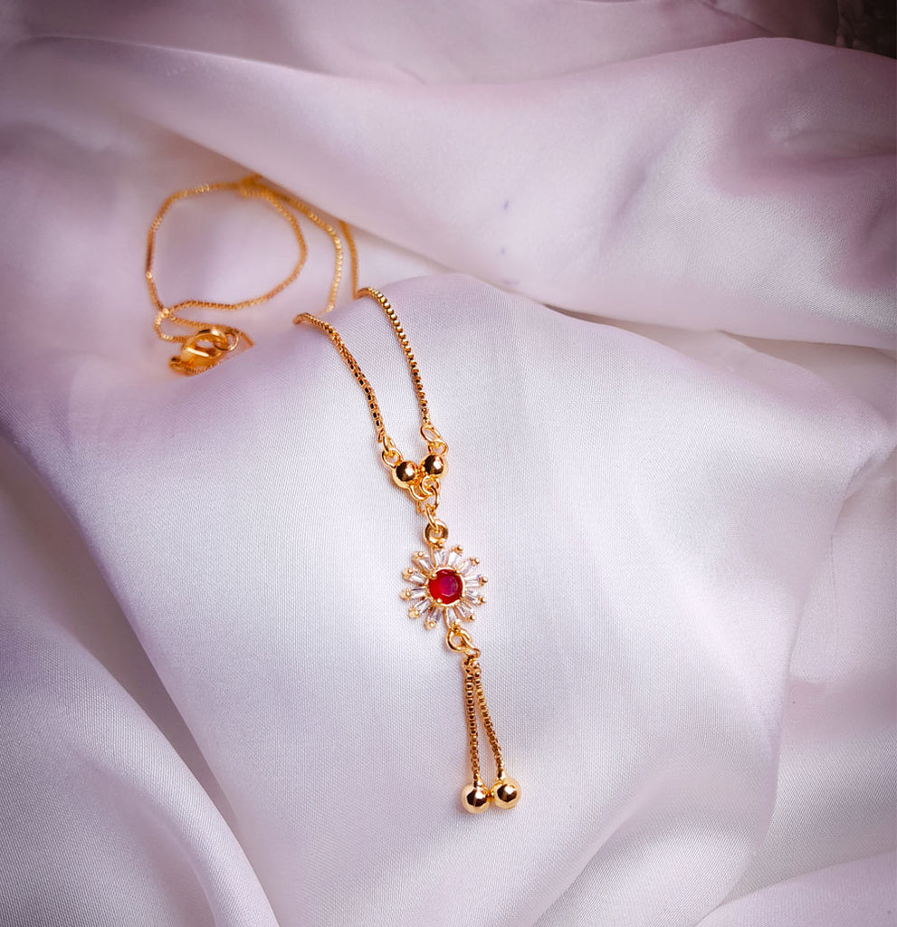 RED STONE LOCKET