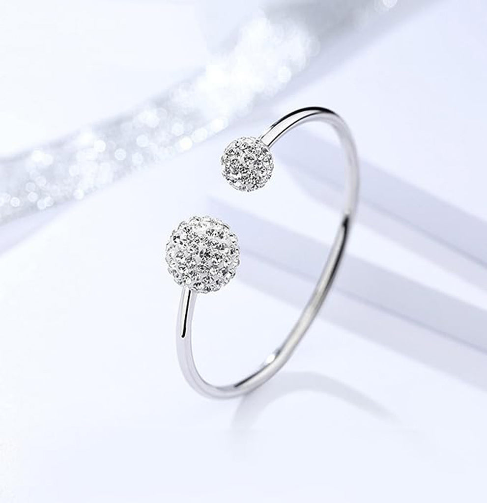 SILVER BALL BRACELET